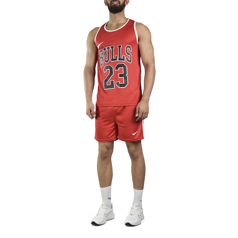 ‫‫‫‫‫ست رکابی و شلوارک ورزشی شیکاگو بولز مدل PY-BULLS 23 قرمز