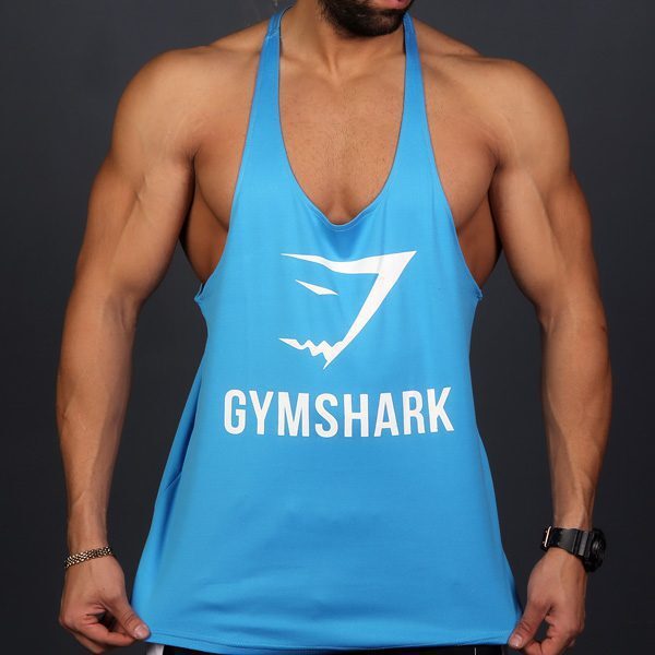 رکابی ورزشی مردانه جیم شارک مدل PY-Simp آبی لایف استایل