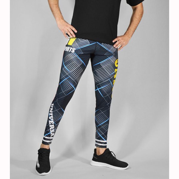 لگ ورزشی مردانه بی پی آی مدل SS-UNIVERSE آبی زرد لایف استایل