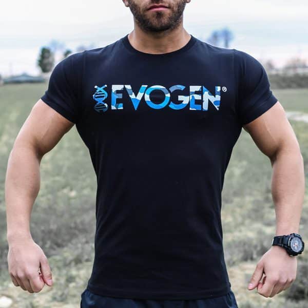 تیشرت ورزشی مردانه اووژن مدل GB-CH91210 چریکی آبی مشکی لایف استایل