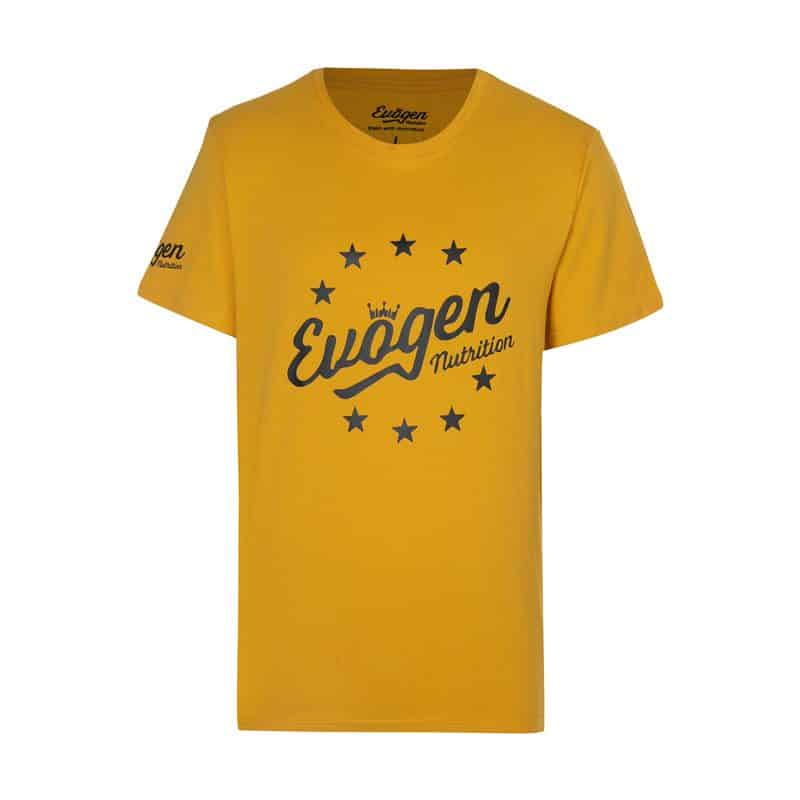 تیشرت ورزشی مردانه ایوژن مدل PY-STAR زرد خردلی