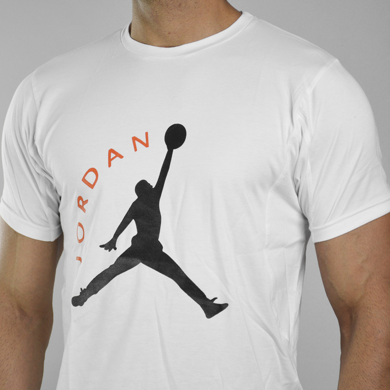 تیشرت ورزشی مردانه جردن مدل PDS ORG-0220 سفید لایف تیشرت ورزشی مردانه جردن مدل PDS ORG-0220 سفید لایف