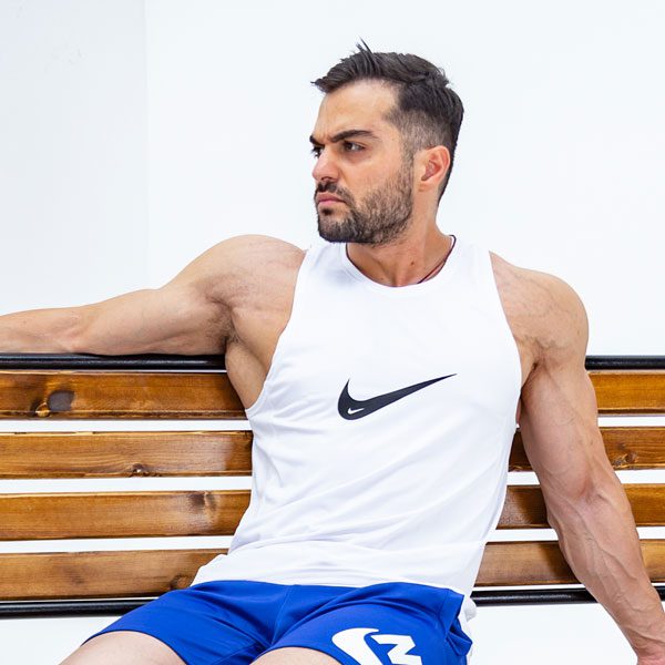 رکابی ورزشی مردانه نایکی مدل PY-2TIK سفید رکابی ورزشی مردانه نایکی مدل PY-2TIK سفید