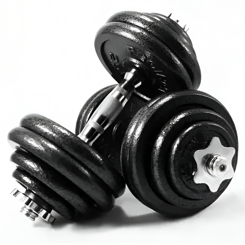 ست هالتر و دمبل متغیر بدنسازی اسکای لند وزن تا 20 کیلوگرم بسته دو عددی