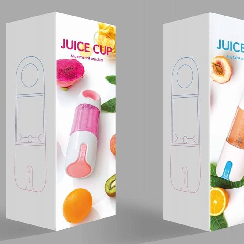 مخلوط کن شارژی چهار تیغه میمو مدل Juice Cup ظرفیت 0.48 لیتر جعبه