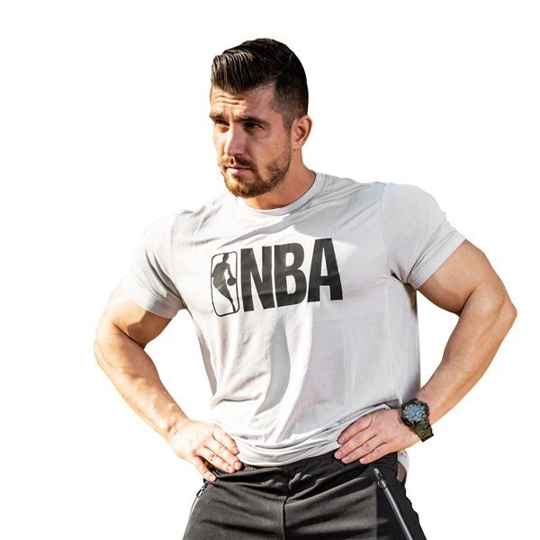 تیشرت ورزشی مردانه ان بی ای مدل MuB-NBA 2141 طوسی لایف استایل