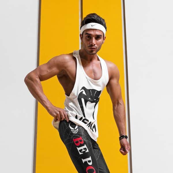 رکابی ورزشی مردانه ونوم مدل PY-KESH سفید لایف استایل