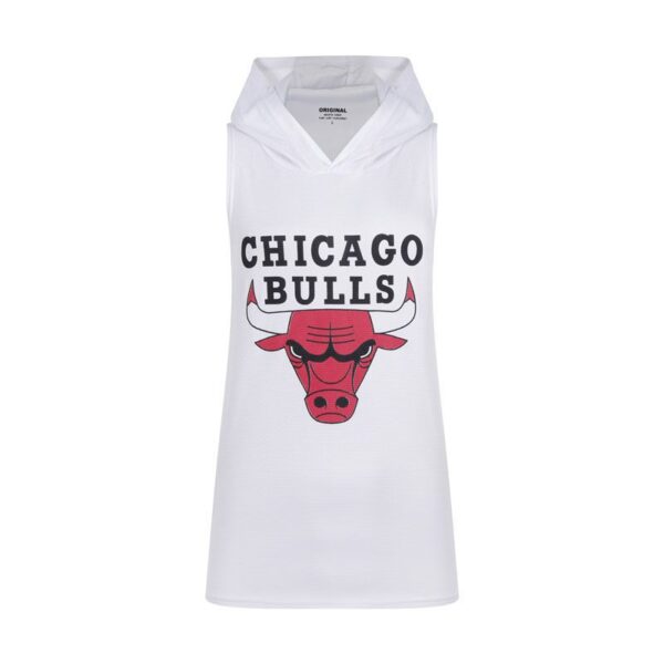 رکابی کلاهدار ورزشی مردانه شیکاگو بولز مدل PY-Bulls 1408 سفید