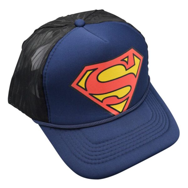 کلاه کپ سوپرمن مدل PHS-1408 سه رخ سرمه ای