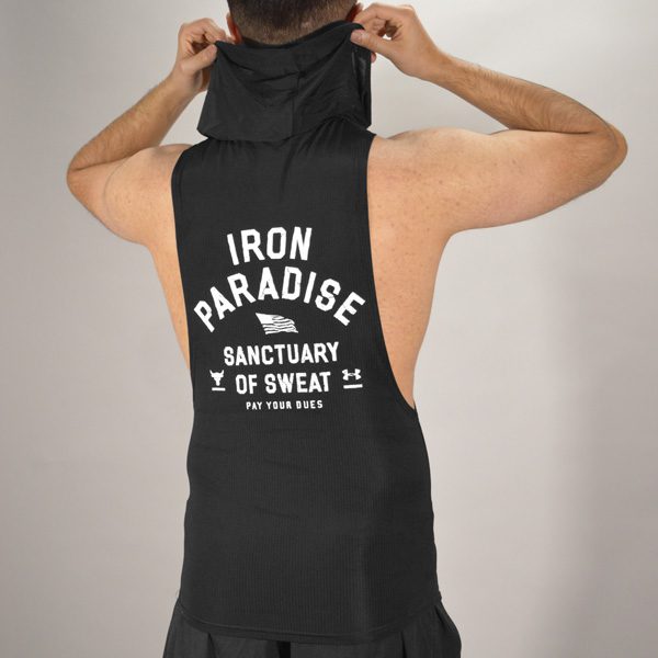 رکابی کلاهدار ورزشی مردانه آندر آرمور مدل Iron-254 مشکی لایف استایل