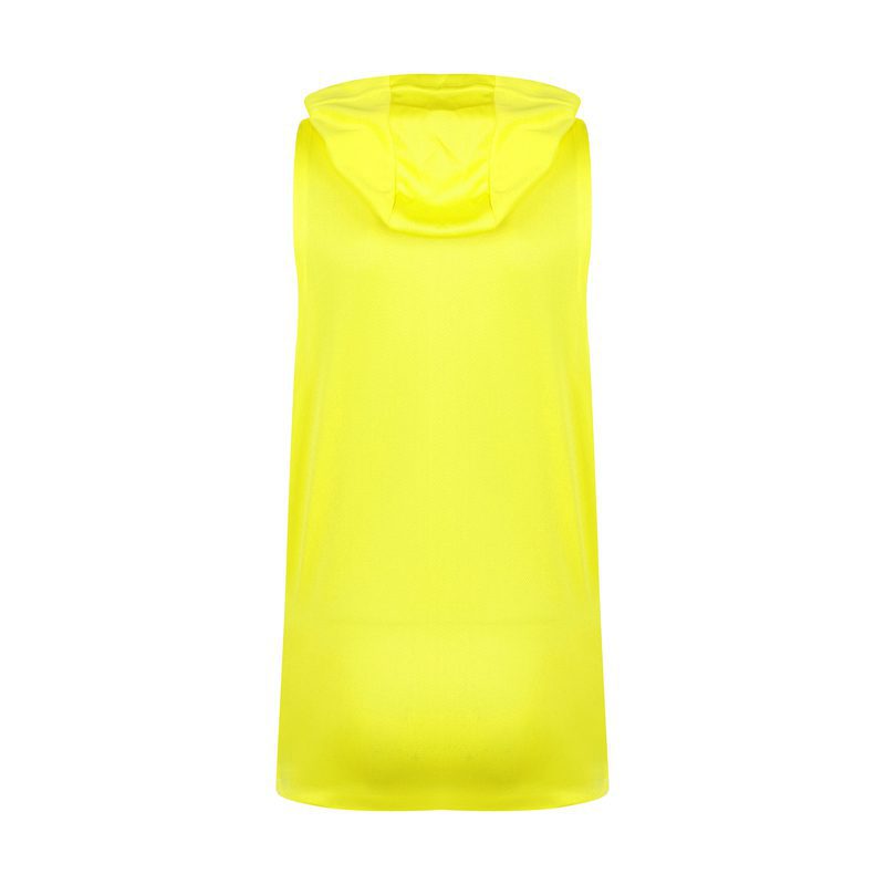 رکابی کلاهدار ورزشی مردانه آندر آرمور مدل PY-BLOOD SWEAT زرد پشت