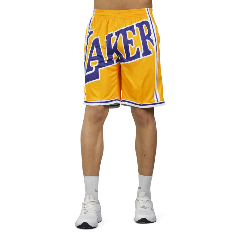 شلوارک ورزشی مردانه لیکرز مدل 2335 زرد