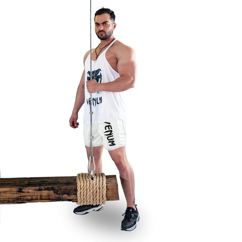 ست رکابی و شلوارک ورزشی مردانه ونوم مدل PY-7350 سفید لایف استایل ست رکابی و شلوارک ورزشی مردانه ونوم مدل PY-7350 سفید لایف استایل