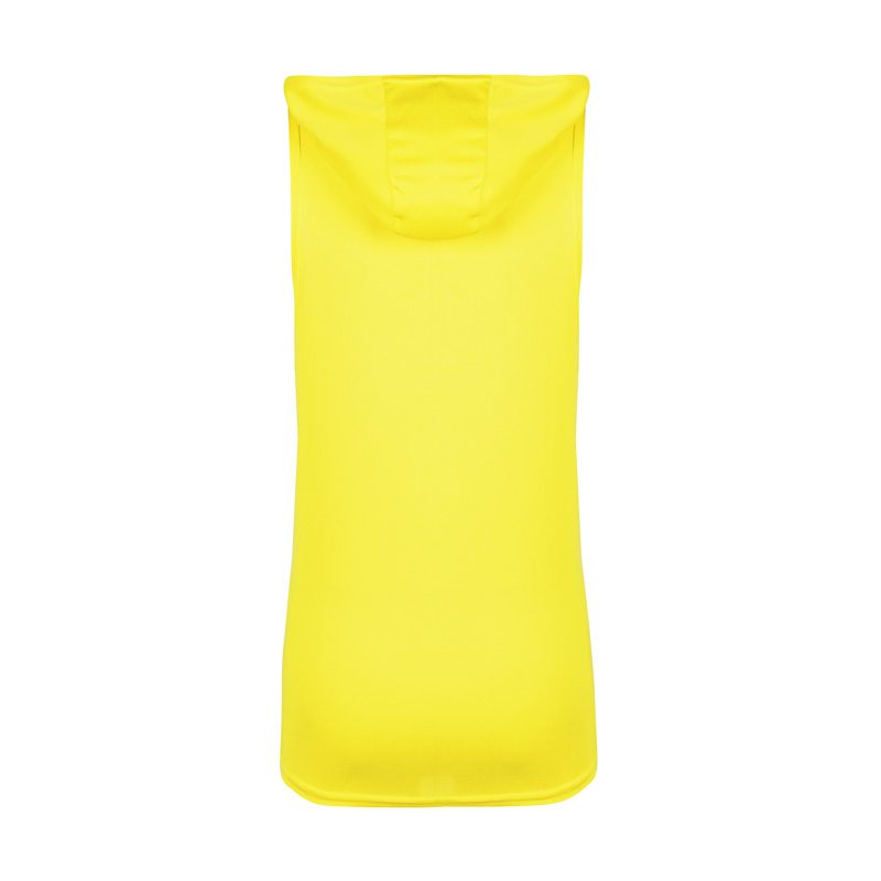 رکابی کلاه دار ورزشی مردانه نایک مدل PY-JDI زیپ دار زرد پشت