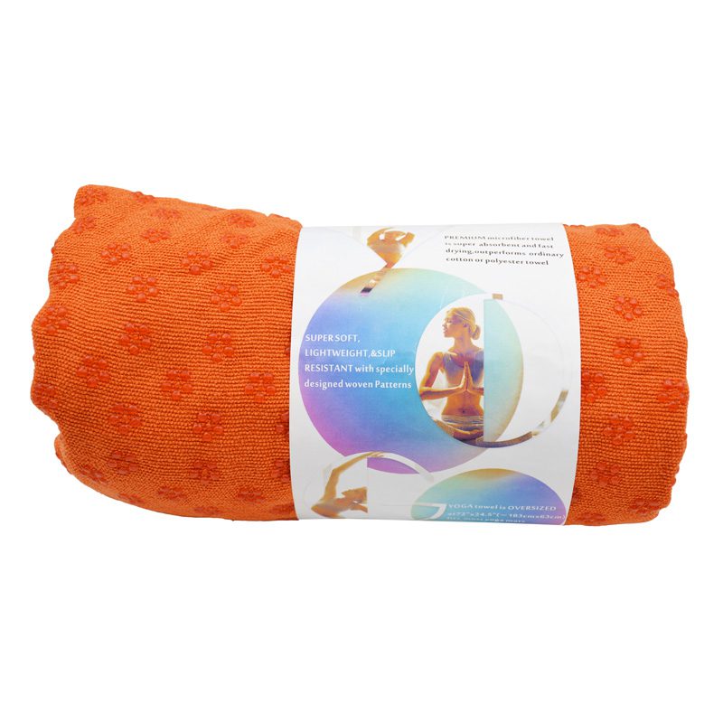 ‫مت یوگا حوله ای مدل Super Soft کاور دار نارنجی