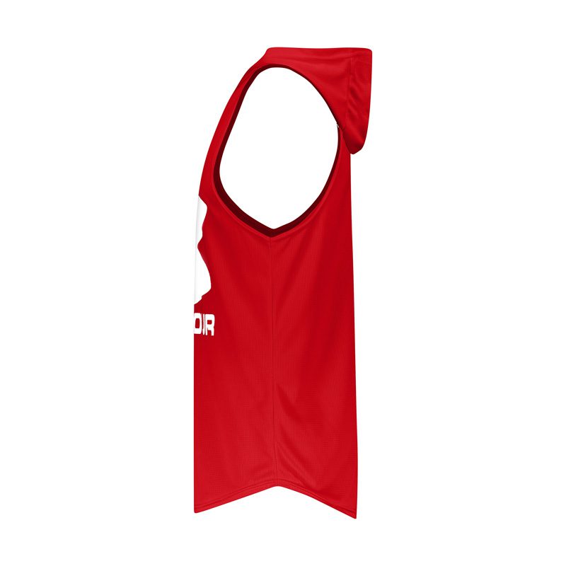 رکابی کلاهدار ورزشی مردانه آندر آرمور مدل PY-8182 قرمز نیمرخ