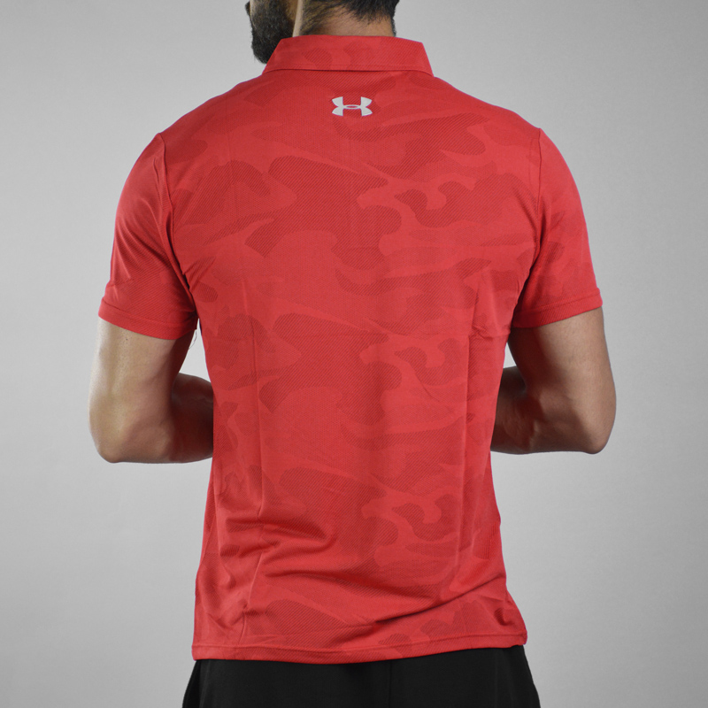 پولوشرت ورزشی مردانه آندر آرمور مدل HEATGEAR-286 چریکی قرمز پشت پولوشرت ورزشی مردانه آندر آرمور مدل HEATGEAR-286 چریکی قرمز پشت