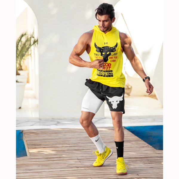 شلوارک کشاله دار ورزشی مردانه آندر آرمور مدل HS-Rock 40490 مشکی لایف استایل