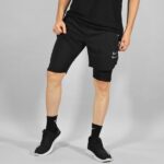 شلوارک کشاله دار ورزشی مردانه نایک مدل MUB-091 مشکی لایف
