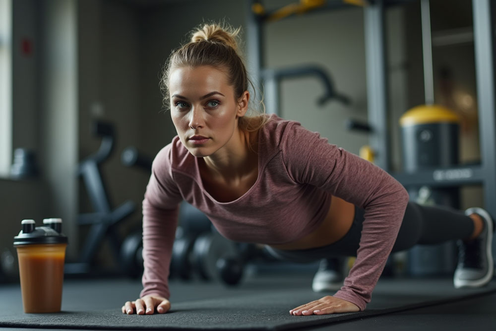 یک زن درحال شنا رفتن