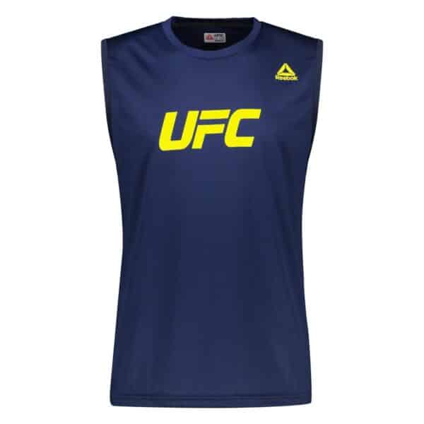 ست رکابی و شلوارک ورزشی مردانه ریباک مدل DS-UFC 3080 سرمه ای زرد