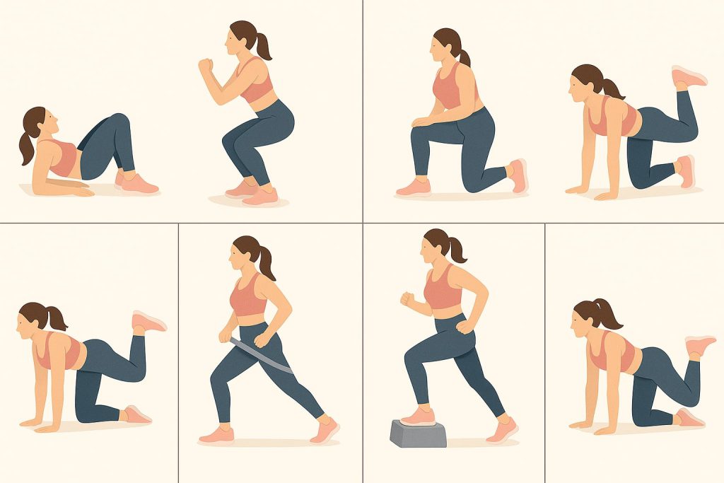 انواع تمرین ساخت باسن خوش فرم برای خانم ها