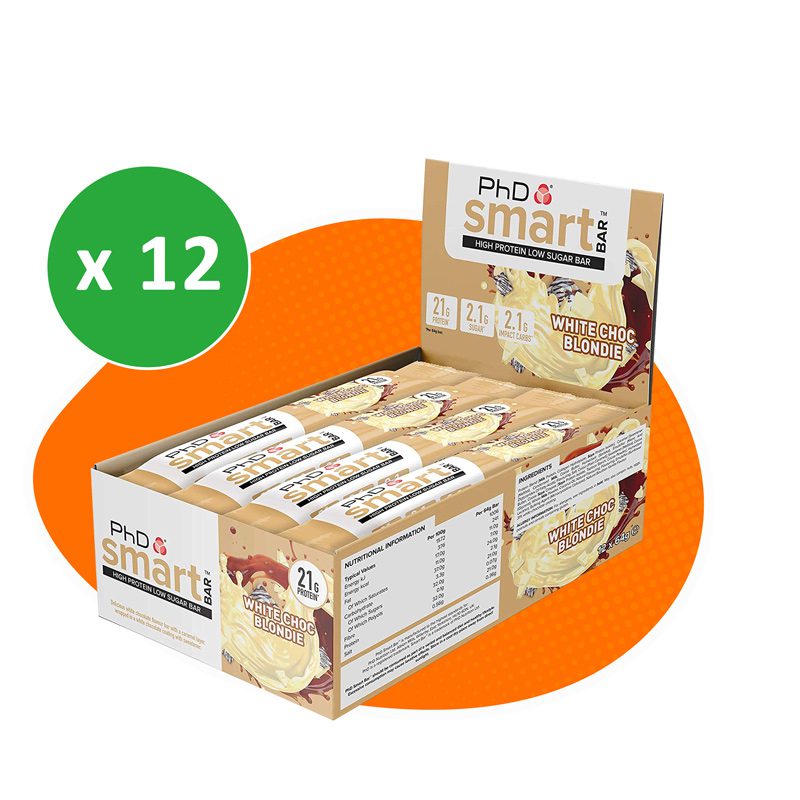 شکلات پروتئین بار پی اچ دی مدل اسمارت شیری 64 گرمی بسته 12 عددی