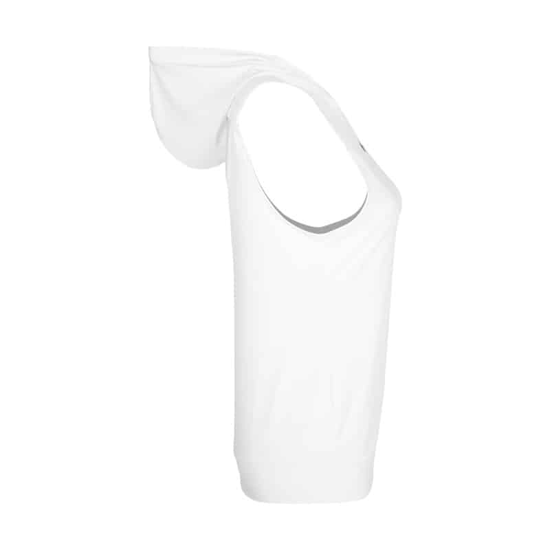 تاپ کلاهدار ورزشی زنانه نایک مدل AD2148-1 سفید نیمرخ