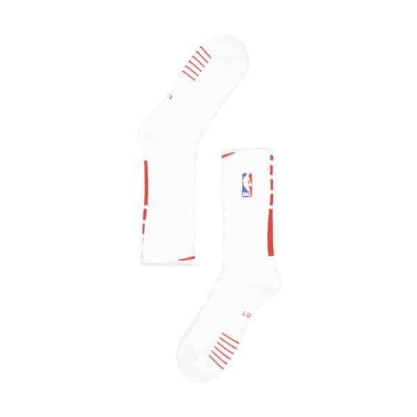 جوراب ورزشی نیم ساق نایک مدل NBA-16080 سفید قرمز