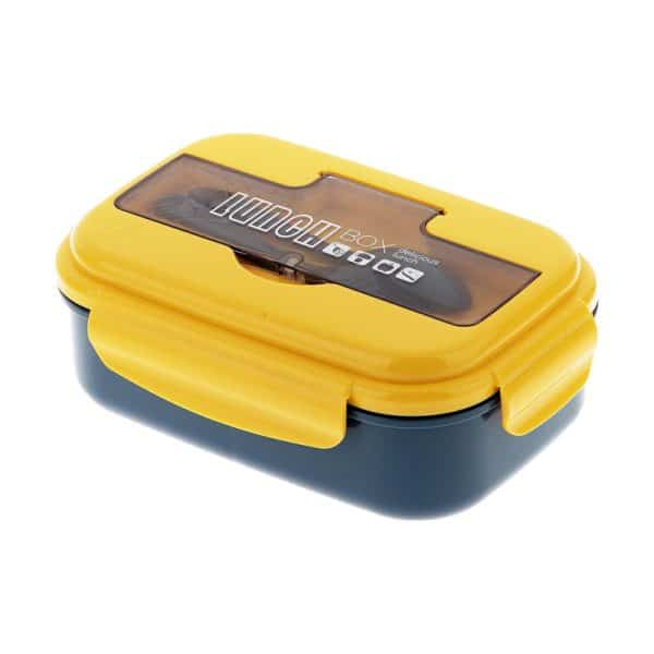 ظرف غذا لانچ باکس یاکادا مدل 3BOX ظرفیت 1.1 لیتر زرد