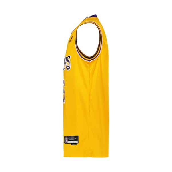 رکابی ورزشی مردانه نایک مدل Lakers-9563 زرد نیمرخ