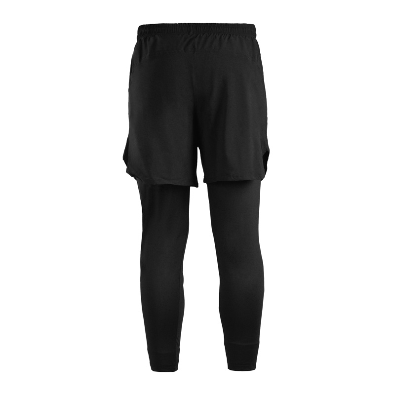 شلوارک و لگ سرهمی مردانه نایک مدل GMS-Run 1M850 مشکی پشت