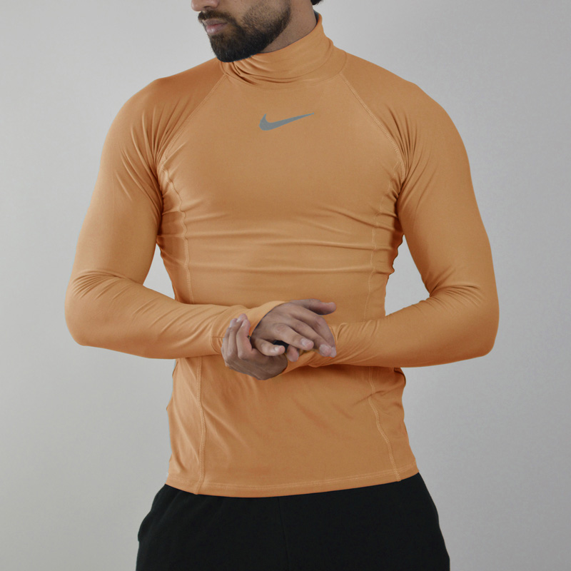 بلوز یقه اسکی ورزشی مردانه نایک مدل mub-8910 نارنجی (3)