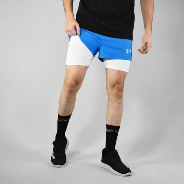 شلوارک کشاله دار ورزشی مردانه آندر آرمور مدل Rock-9014 آبی لایف استایل
