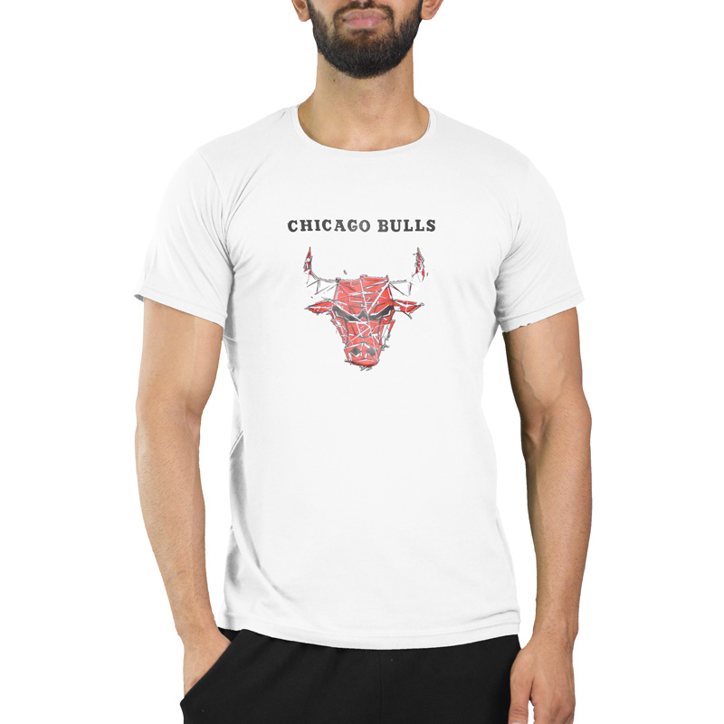 تیشرت ورزشی مردانه شیکاگو بولز مدل HS-2A965 سفید