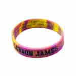 دستبند ورزشی سیلیکونی لبرن جیمز مدل GM-Lakers 062150 بنفش