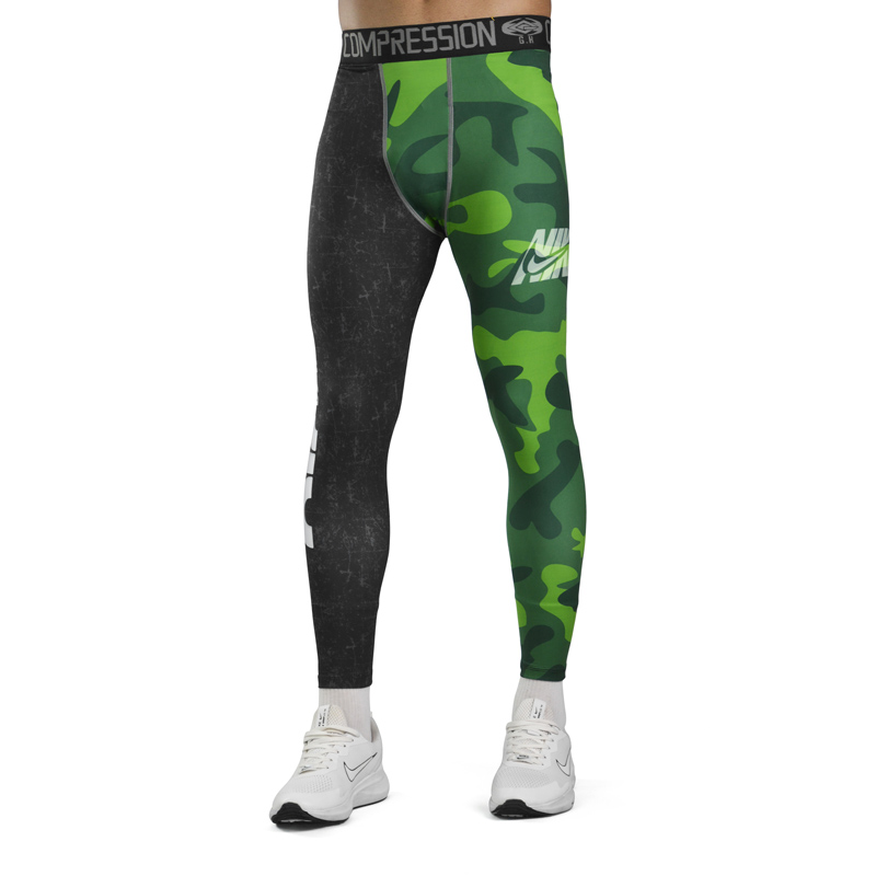 لگ ورزشی مردانه نایک مدل GMS-2A950 چریکی مشکی سبز