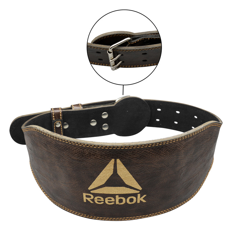 کمربند بدنسازی ریباک عرض 6cm مدل ELM-Fitoos 402P205 سگکی قهوه ای تیره