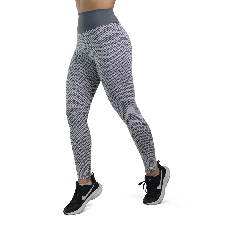 لگ ورزشی زنانه سیملس مدل زنبوری B012 طوسی