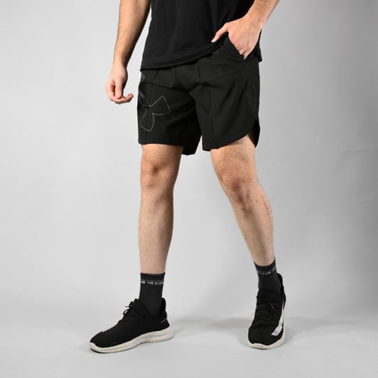 شلوارک ورزشی مردانه آندر آرمور مدل 20601 مشکی لایف استایل