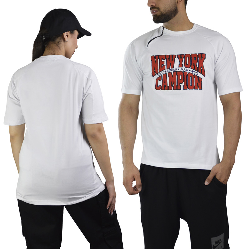 تیشرت اسپرت نیویورک مدل SPL-2A0406 سفید