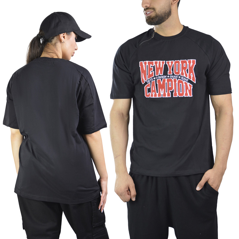 تیشرت اسپرت نیویورک مدل SPL-2A0406 مشکی