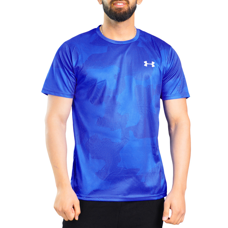 تیشرت ورزشی مردانه آندر آرمور مدل Heat Gear-2A0746 آبی روشن