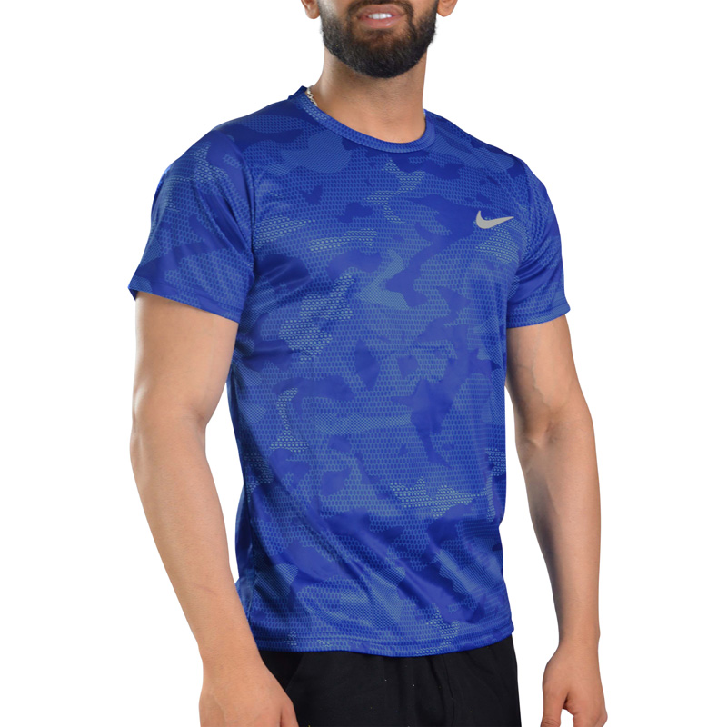 تیشرت ورزشی مردانه نایک مدل Dri Fit-2A0751 آبی روشن