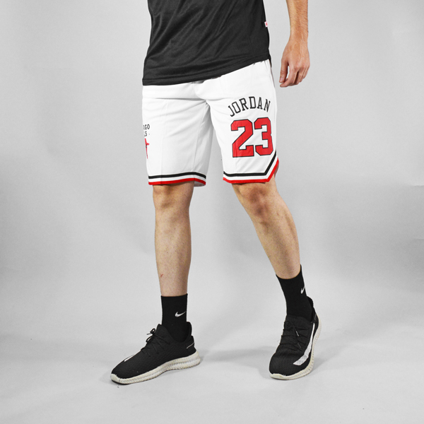 شلوارک ورزشی مردانه شیکاگو بولز مدل NBA-2A0686 سفید لایف