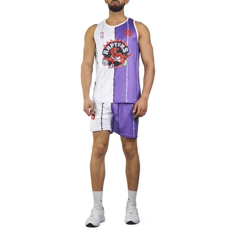 ست رکابی و شلوارک ورزشی مردانه تورنتو رپتورز مدل PY-2B1031 بنفش