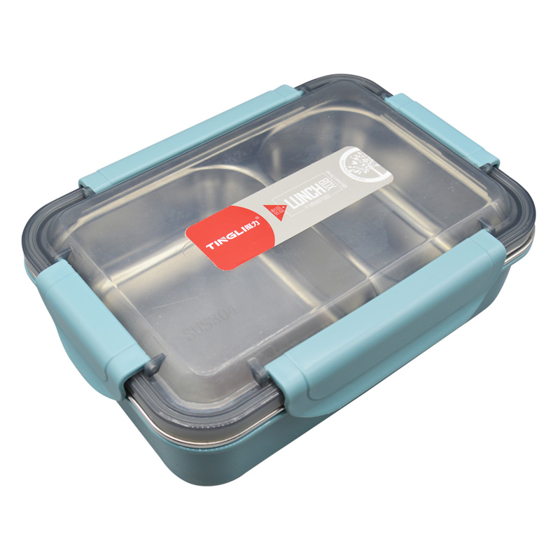 ظرف غذا لانچ باکس تینگل مدل 2BOX-SUS8185 ظرفیت 0.64 لیتر