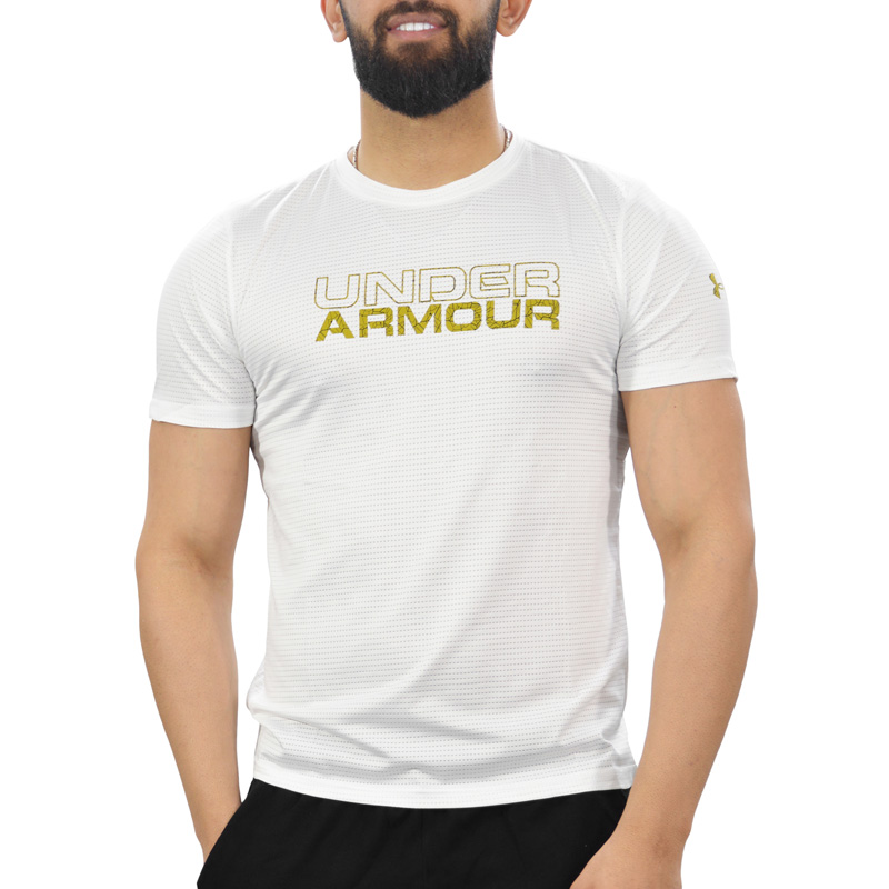 تیشرت آستین کوتاه ورزشی مردانه آندر آرمور مدل Heatgear-8212 سفید