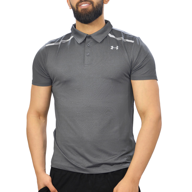 پلوشرت ورزشی مردانه آندر آرمور مدل Heatgear-8206 طوسی