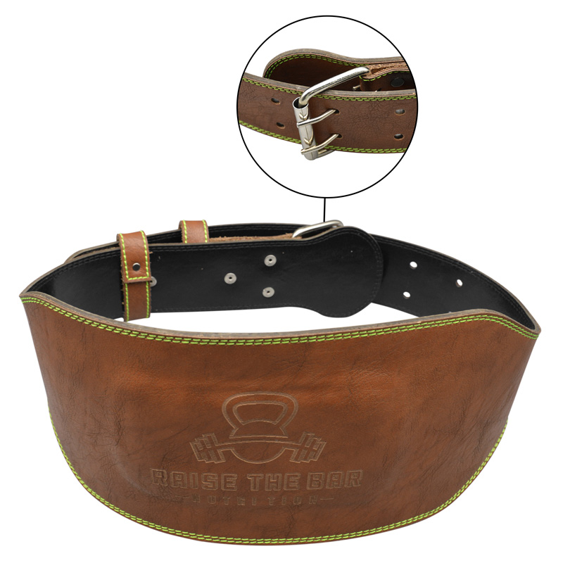 کمربند بدنسازی ریز بار مدل hom-RTB 402 سگکی قهوه ای روشن فسفری